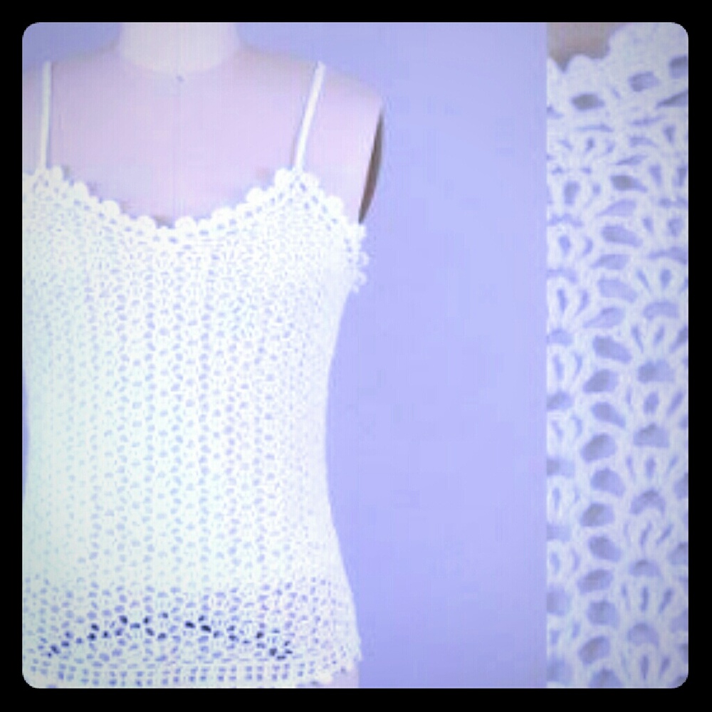 Bohemian Vintage Express brand crochet tank top
